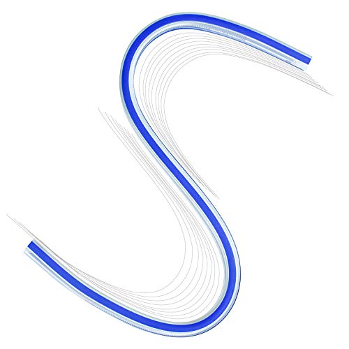 2 stuks flexibele kunststof bochtliniaal, maatgereedschap voor bochten 30 cm + 60 cm gebogen liniaal handwerk tekening meetgereedschap - Afbeelding 7