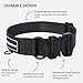 Robustes Hundehalsband für Große & Mittelgroße Hunde – Verstellbar, Doppellagiges Nylon, Metallschnalle, Reißfest & Ideal für Aktive Hunde (Schwarz, Klein (28-38 cm))