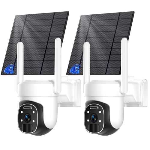4G LTE Solar Security Camera with Color Night Vision