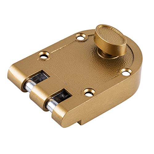 Sumbin Guard Security Heavy Jimmy Proof Deadbolt,Door Lock Single Cylinder For Entry Door Gold Finish #TOP3