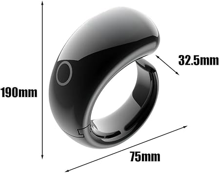 Smart Ring With Display, Adjustable Ring Finger Counter, Digital Counter Prayer Reminder Rings, Finger Counter Clicker Ring (Black 1pcs)