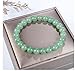 Adabele Real Natural Green Aventurine Gemstone Beaded Bracelet 7 inch Stretch Chakra Healing Crystal Stone Jewelry Women Mom Gift (Unisex) GB8-22