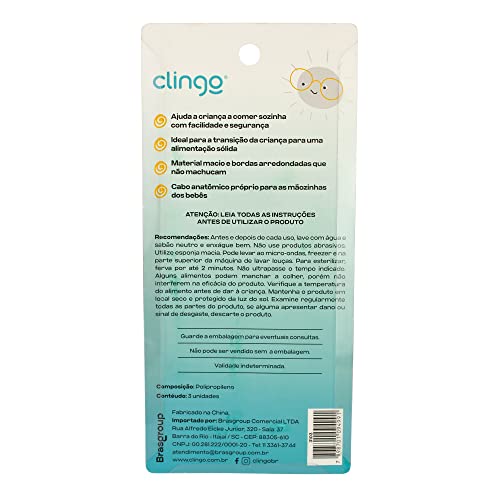 Kit Colheres Infantis Marinho (3 Unidades)