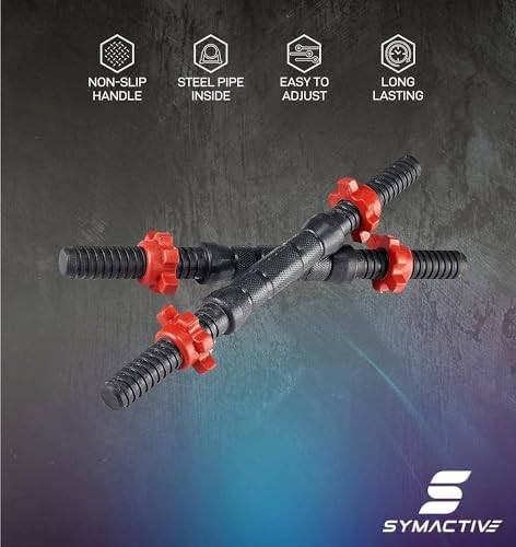 Amazon Symactive 40 Kg PVC Adjustable Dumbbells Kit - Image 3