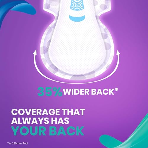 Image of Proease Go XXL Sanitary Pads for Women | 40 XXL Pads | For Heavy Flow | 35% Wider Back | Longest Lasting Protection Even on Day 2 of Periods | 40% More Absorption | Super Saver Pack | Ultra Thin