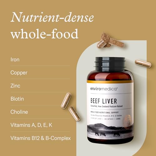 Enviromedica Grass Fed Beef Liver Capsules
