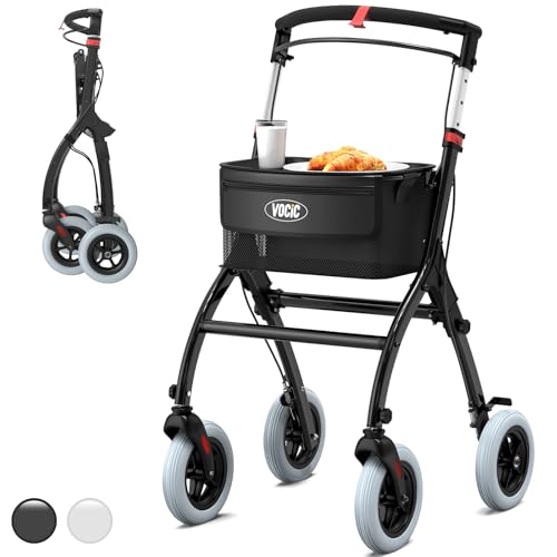 Narrow Rollator Walkers for Small Spaces, Indoor...