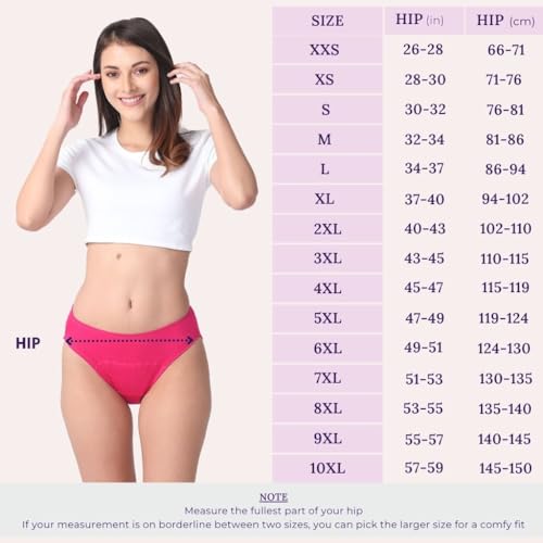 Image of Adira | Hipster Panties for Women | Period Panties for Women Leak Proof & Breathable | Hipster Fit for Medium Flow | Use with Pad for Non Icky Feeling | Patented Design | Pack of 2