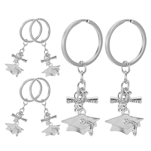 ARTIBETTER Llavero de Graduación Universitaria 6 Piezas de Aleación de Zinc Dijes de Birrete 2026, Recuerdo para Estudiantes y Obsequio para Fiesta de Académica