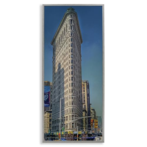 Flatiron Fuller Building Cityscape, 13 x 30 Inch Framed Giclée Print
