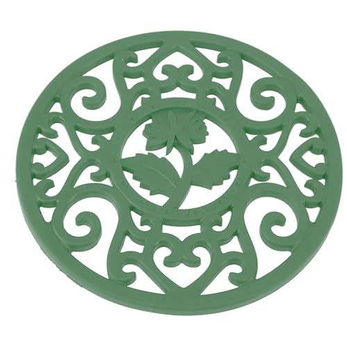 Pssopp Untersetzer aus Silikon, rutschfest, Hitzebeständig, für Moderne Küchenarbeitsplatten oder Tischplatten, Hot Pads für Heiße Gerichte, Töpfe und Pfannen (schwarz) (Green)