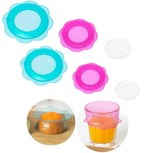 I-KEA OVERMATT - Juego de 2 tapas de silicona para almacenamiento de alimentos, fundas reutilizables para cuencos, tapas elásticas para cocina, tarros, recipientes de vidrio, aptas para lavavajillas