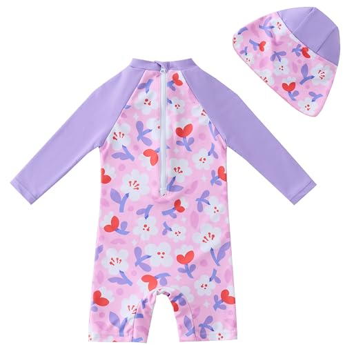 Image of UMELOK Baby Girl Swimsuit Infant UPF 50+ Bathing Suit Size Months