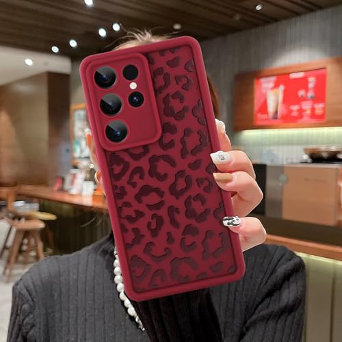 Image of Compatible with Samsung Galaxy S25 Ultra Case, Wine Red
