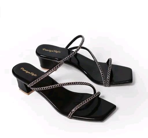 Women’s Fancy Patent Leather Heel Sandals – Fabulous Design|FK_813_BLACK HEEL-P-picture-35