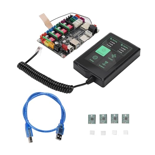 Carte de commande de machine de routeur CNC MKS DLC32, carte contrôleur 4 axes avec écran tactile capacitif de 3,5 pouces, 4 pilotes de moteur pas à pas, haute performance pour