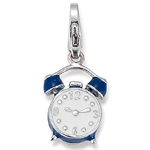 Preisvergleich Produktbild gooix GXC174 Charms Damen Charm Silber Wecker blau