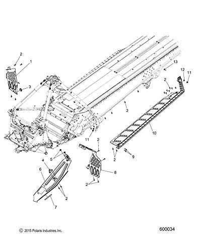 Polaris 1019346-647 Orange Burst Estribo Derecho miniatura 2