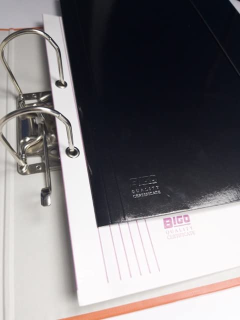BIGO Original A4 Black Folder with Elastic Strap, Pack of 10, 330 g/m2, Standard Style, A4 Size, Black Color, 320 x 235 mm - Image 4