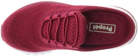 Propet Women's Tour Knit Slide Sneakers, Wine, 9.5 XX-Wide US | Image 3