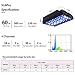 PopBloom S16Pro Aquarium LED Reef Light for Saltwater Coral Fish Tanks, Four Channels Dimmable and Programmable, Marine Mini Nano SPS LPS Tank 60W
