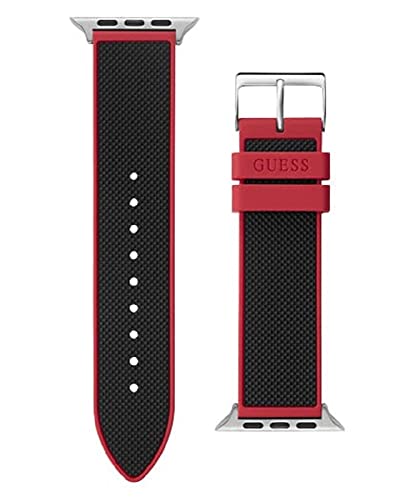 Bracelet montre intelligente homme GUESS Noir/rouge au design moderne