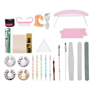 Nagelverlengingsgel, USB-voeding Nail Art Puntpen Nail Art Tools Kit Uitgerust met verschillende hulpmiddelen voor thuis…