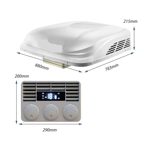 24 V 12 Volt Klimaanlage DC Rv Van Dach Truck Sleeper Auto- Dachklimaanlage For Caravan, Camper- Zubehör Leise Komfortabel Hocheffiziente Kühlung(12v)-3