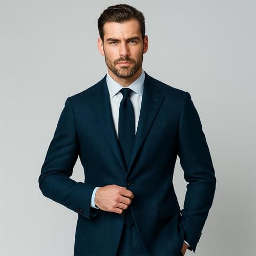 Image of BIGREAMS Unstitched Bottle Green Herringbone Wool Blazer Yarn-Dyed Fabric for Three Piece Suit | 58 inch Wide, Wrinkle Free, Best for Coat Pant, Nehru Jacket,Free Size (4 Meter for AS Per Your Use)