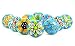 Artncraft 10 Pieces Set of Sky Blue Color Ceramic Knobs Drawer Pulls with Different Design & Chrome Hardware