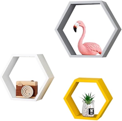 Miniatura 1 de AHDECOR - Estante flotante de madera maciza con ganchos para abrigos, organizador decorativo de pared de madera rústica