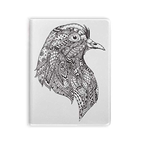 Carnet de notes oiseau souple pour écrire dessiner et organiser cahier de texte noir ligné