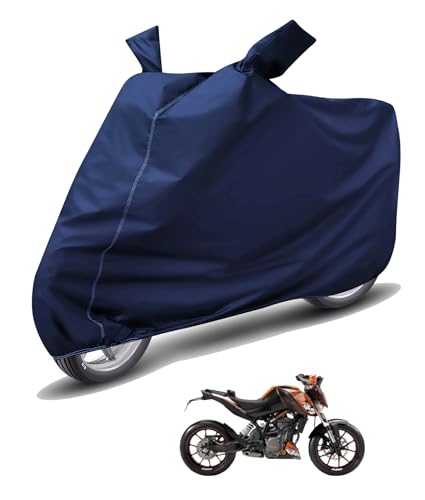 Image of Auto Hub Waterproof Bike Cover Compatible with KTM Duke 200 Dustproof, UV Protection Two Wheeler Bike Duke 200 Cover - Blue
