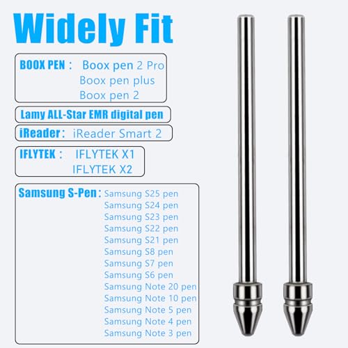 Universal Fit No Worn Out Fine Titanium Alloy Fine Pencil Nibs Compatible with BOOX Pen 2 Pro,iReader,IFLYTEK,Lamy AL-Star Digital Pen, Ballpoint Replacement Tips for eReader Digital Pen,2 Pcs by REEYEAR - Image 6