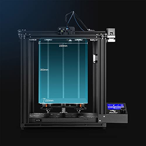 Ender 5 Pro 3D-Drucker Silent Motherboard Mainboard Meanwell Netzteil und Craborundom Glasplattform, funktioniert mit PLA/ABS, Druck für Anfänger und Heimnutzer, Druckgröße 220 x 220 x 300 mm - Image 4