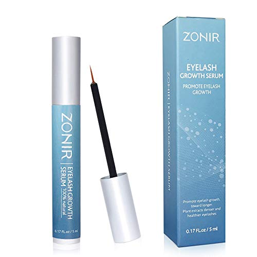 Eyelash & Eyebrow Growth Serum by ZONIR, Natural Growth Serum Promotes Rapid Growth of Eyelashes and Eyebrows for Longer and Fuller Thicker(5ml)