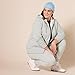 Amazon Essentials Women's Sherpa-Lined Fleece Full-Zip Hooded Jacket (Available in Plus Size), Grey Heather, X-Large