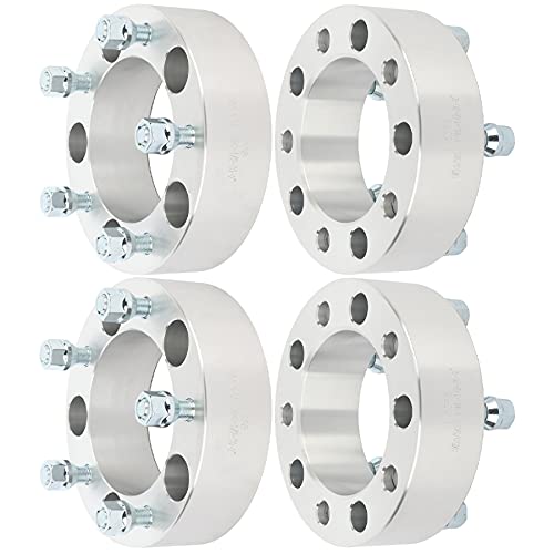 ECCPP 4PCS 2" 5x5.5 to 5x5.5 Wheel Spacers 50mm 5x139.7mm to 5x139.7mm Wheel Spacers Kits with 1/2" Studs 108mm fits for Ram 1500 for E150 Econoline Bronco for CJ3 CJ5 CJ6 CJ7