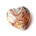 Fashiok Reiki 1 PC Pendentif en Forme de Coeur Crazy Nays Pendentif Gemstone Collier de guérison du Reiki Polishe (Color : Crazy Agate 2pcs)