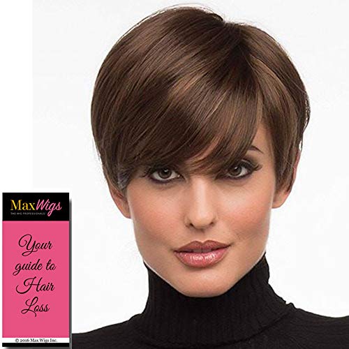 Miniatura 3 de Peluca Kris  Peluca Envy de 4.0in corto Chic Flirty Retro Pixie sintético monofilamento parte larga lateral Swept brazaletes pelo natural Peluca