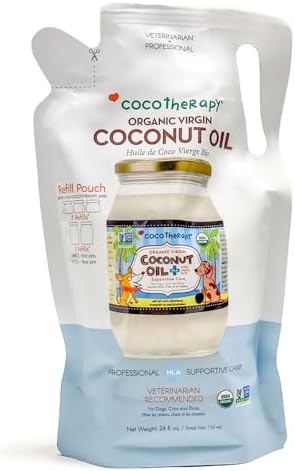 CocoTherapy USDA Organic Virgin Coconut Oil Refill Pouch, 24 Flui...