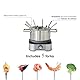 LACOR 69399 Elektrisches Fondue, Edelstahl