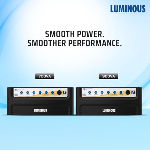 Image of Luminous Power Sine Black 800 Sine Wave Inverter for Home,Office & Shops | 700VA Inverter | Reliable Power Backup | High Performance | Easy Installation | 36 Months Warranty