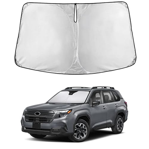 EcoNour Windshield Sunshade for Subaru Forester 2025 2026, Sun Visor for Front Windshield & Window Sun Shade Cover, UV Heat Blocker & Protector, Car Accessories
