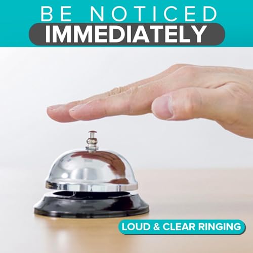 Reception Call Bell Stainless Steel Hand Held Desk Service Bell Attention Call Ringer Counter Bell for Hotels Schools - Image 3