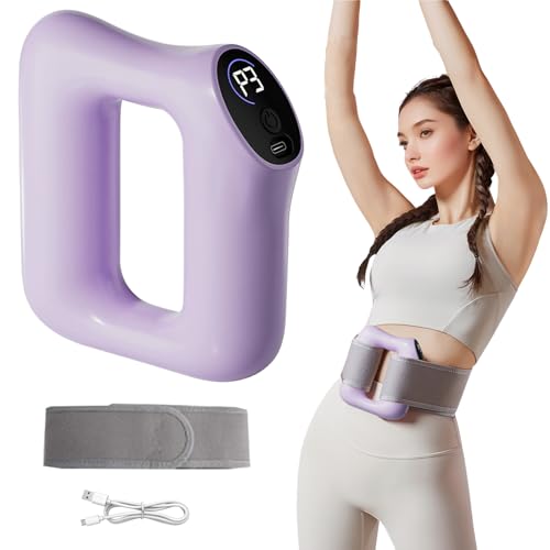 Bauchmassagegerät, Massageroller Mit Vibration zur Faszien-Straffung, Fettverbrennung Faszienring, Multifunktionaler Ganzkörper Faszienring, Faszienmassagegerät Mit Wärmefunktion (Lila) Bauchmassagegerät, Massageroller Mit Vibration zur Faszien-Straffung, Fettverbrennung Faszienring, Multifunktionaler Ganzkörper Faszienring, Faszienmassagegerät Mit Wärmefunktion (Lila)
