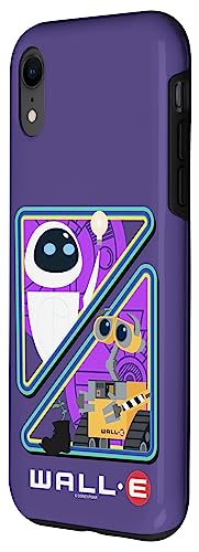 Coque iPhone XR Wall-E Eve Violet Split Design Pixar antichoc - 2