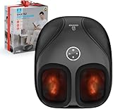 Shiatsu Foot Massager with Heat,Compression Kneading Rolling Feet Massager for Plantar Fasciitis,Neuropathy Massage for Foot Pain Relax at Home,Office, Gifts for Dad, Mom, Presents