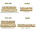 ZONEPACK Copper Brass Stamping Flexible Letters Numbers Alphabets Symbols Characters Molds CNC Engraving Molds for Hot Foil Stamping Machine (Time New Roman)