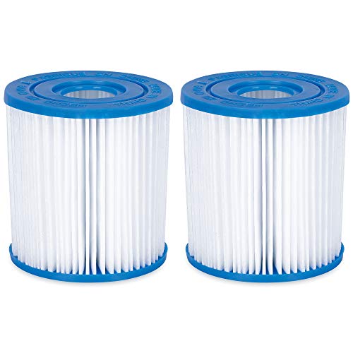 Summer Waves P57000402000 Replacement Type I Swimming Pool and Spa Filter Cartridge for P53RX0330000 and P53FX0330000 Filter Pumps (2 Pack)